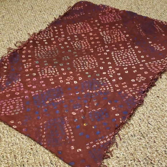 Multi-colored infinity scarf